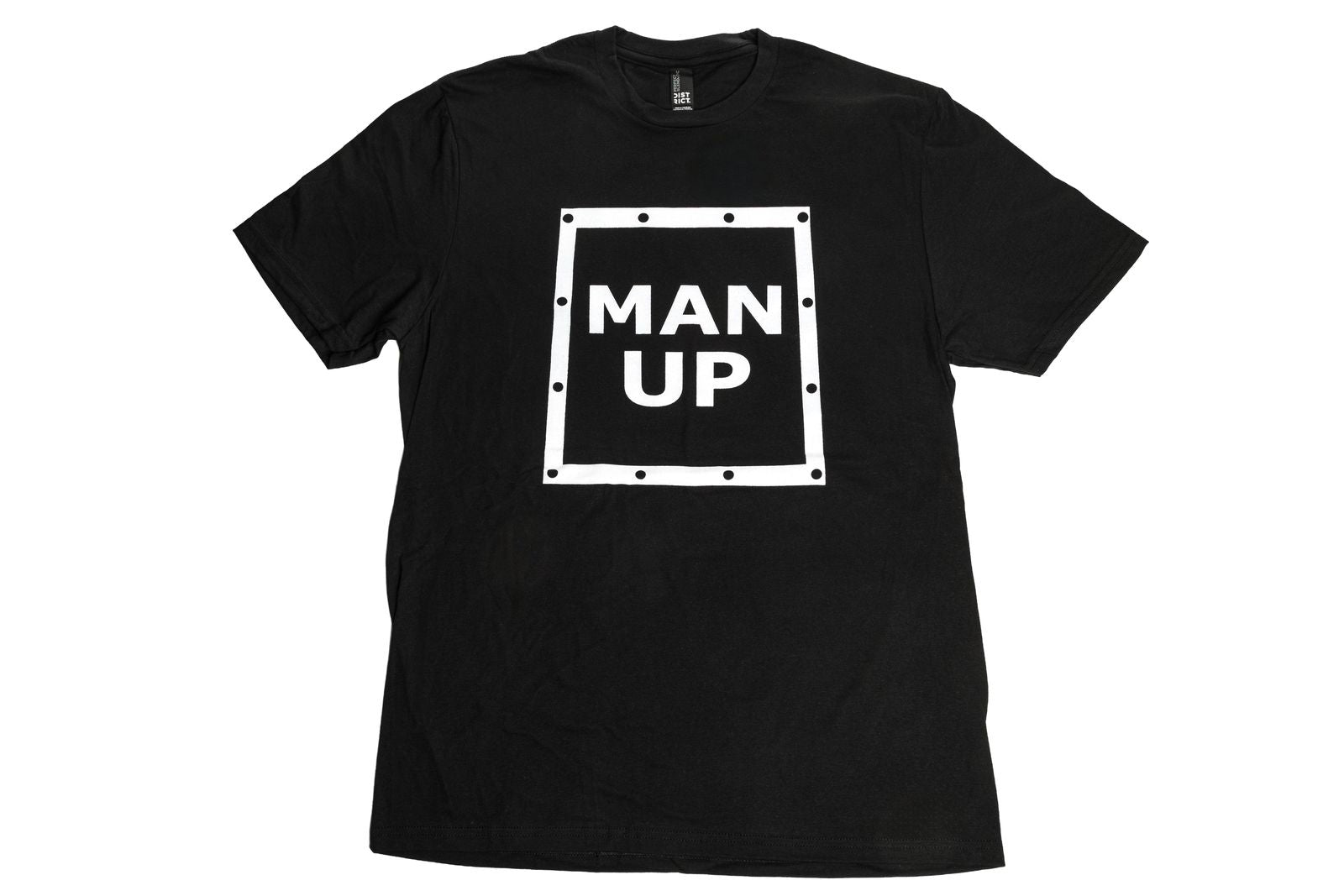 MAN UP Short Sleeve T-Shirt - Black